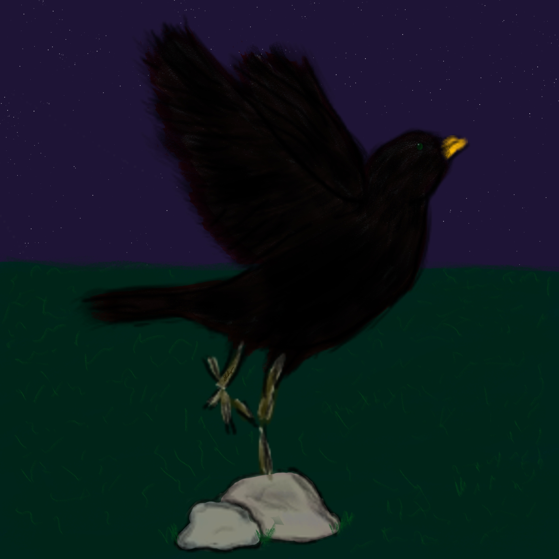 artwork titled 'Blackbird'