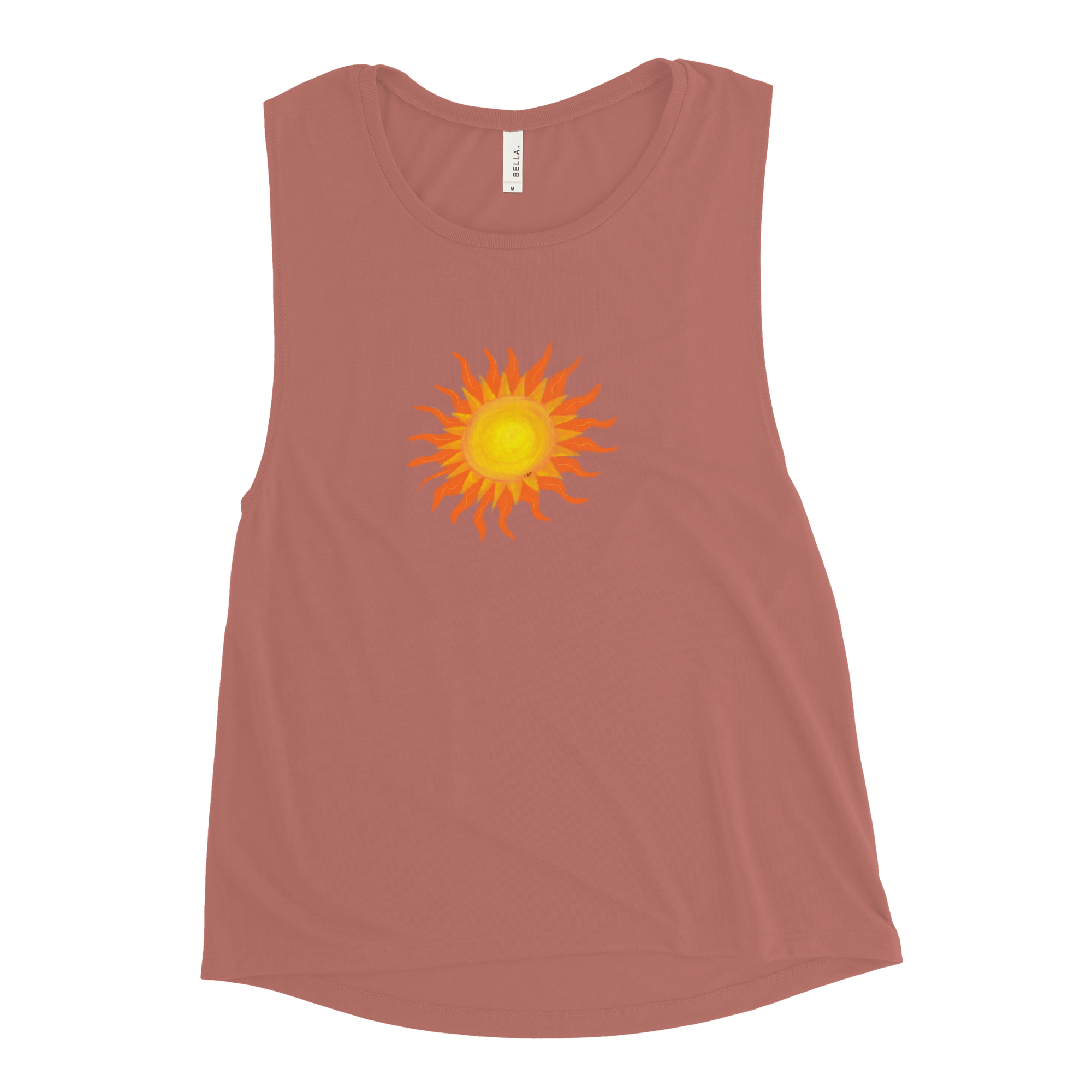 image of mauve tank with the Long Time Sun